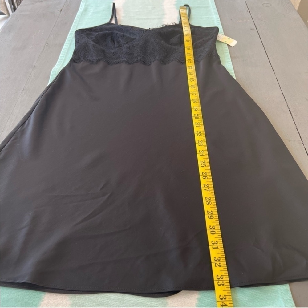 Gilligan & O’Malley Vintage Black Lace Trim Nightgown Slip NWT - Picture 10 of 10